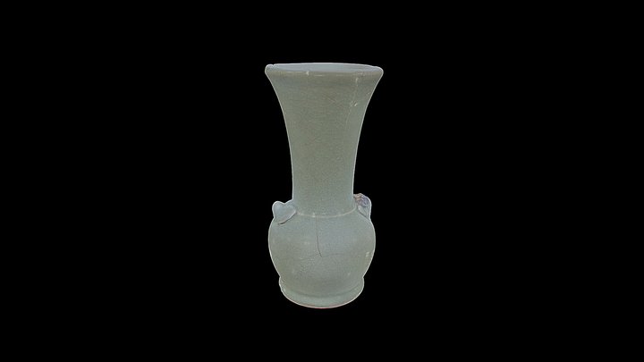 青磁 仏花器（鹿大構内遺跡　2013-1） 3D Model