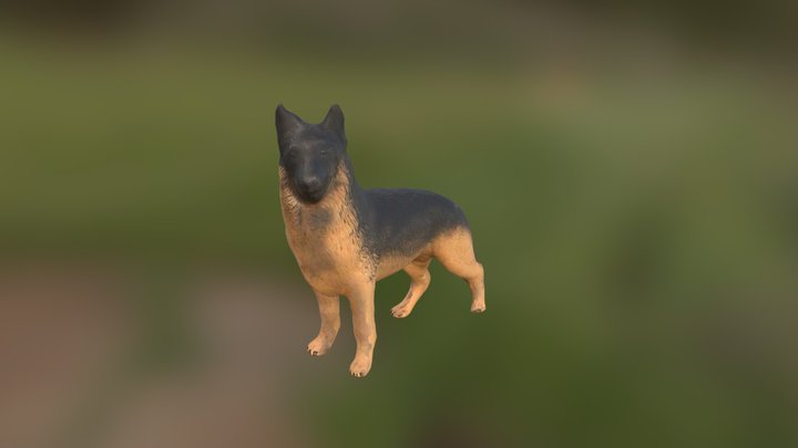High Quality Scanned and cleaned dog 3D Model
