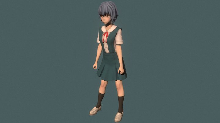 Rei Ayanami 01 3D Model