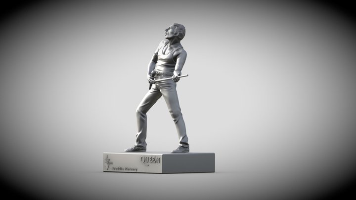 Freddie Mercury - Queen 3D printing 3D Model