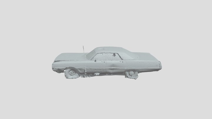 Abandoned Chrysler 300 1971 Scan for 3D-printing