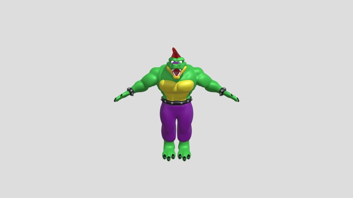 Montgomery Gator Furys Rage 3D Model