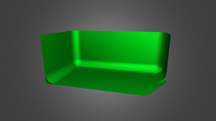Cyc Wall, Green box 3D Model