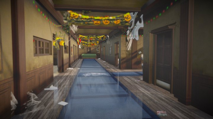 Halloween haunted hotel rooms – Free 3D Model STL