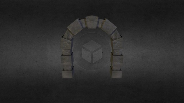 Door Arch low poly 3D Model