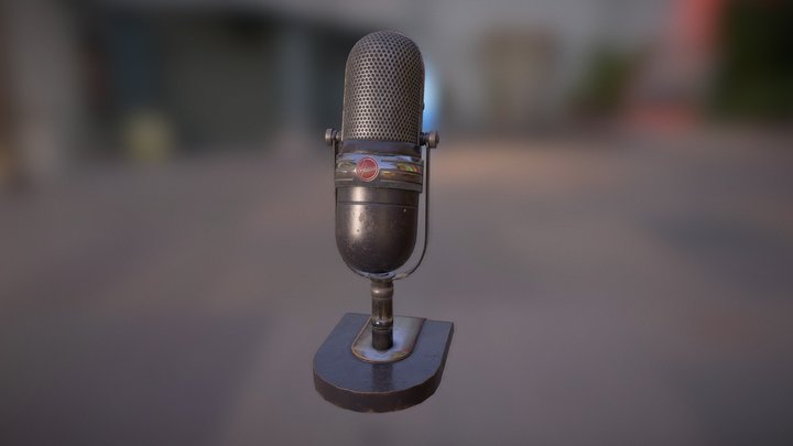 Radio Mic 3D Model