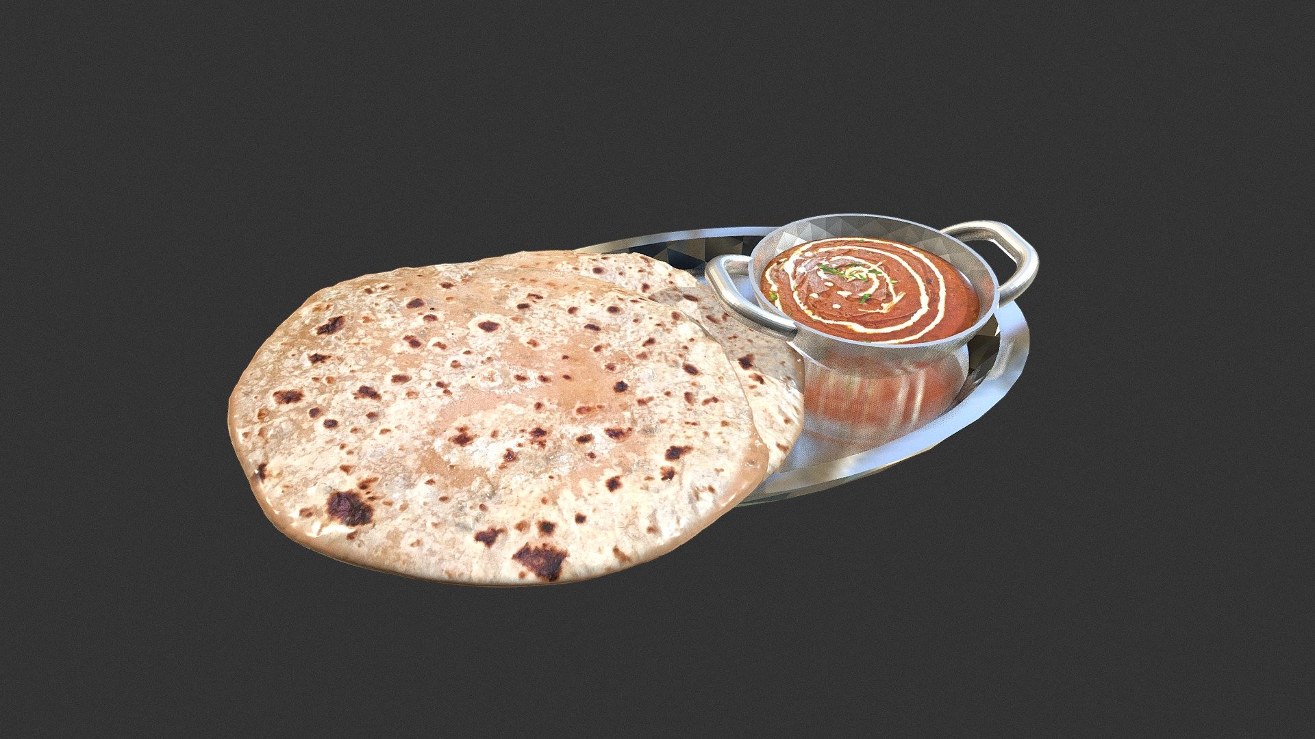 Indian Thali Download Free 3D model by seirogan [d2711a9] Sketchfab