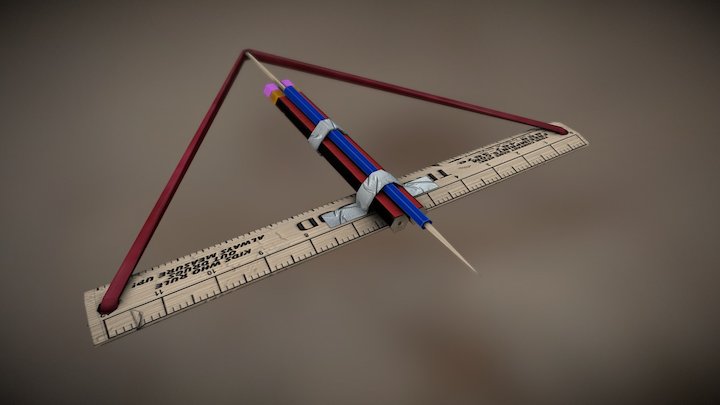 Stationary Crossbow 3D Model