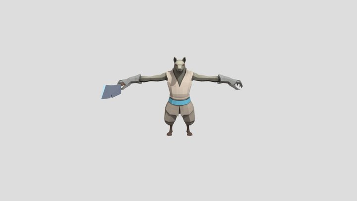 12 zodiac signs_dog 3D Model