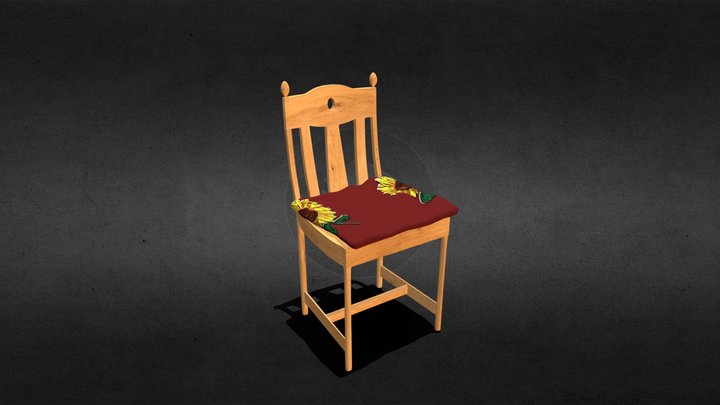 Chair and cushion 3D Model