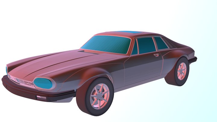 XJS Jaguar 3D Model