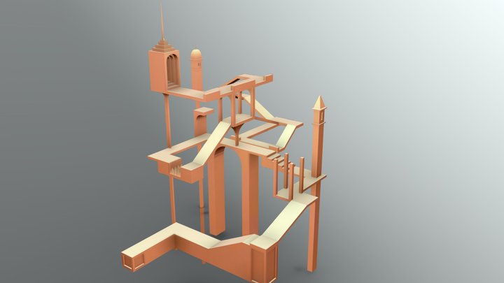 MonumentValleyLike 3D Model