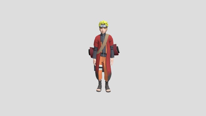 Naruto Sage Mode 3D Model
