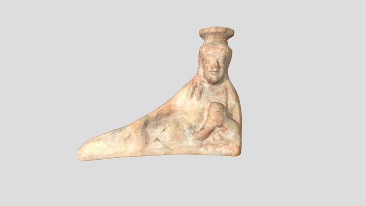 Terracotta Moulded Vase - ANU Classics Museum 3D Model