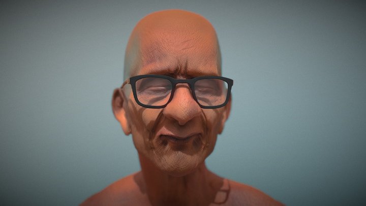 Old Man 3D Model