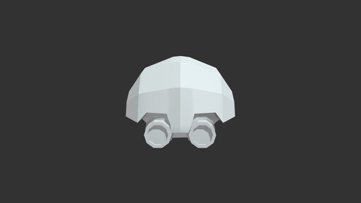 VR Helmet low poly (Haley Ferguson) 3D Model