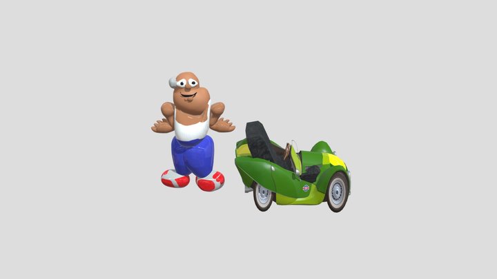 Lawnmower Guy happy wheels peter face but bad.