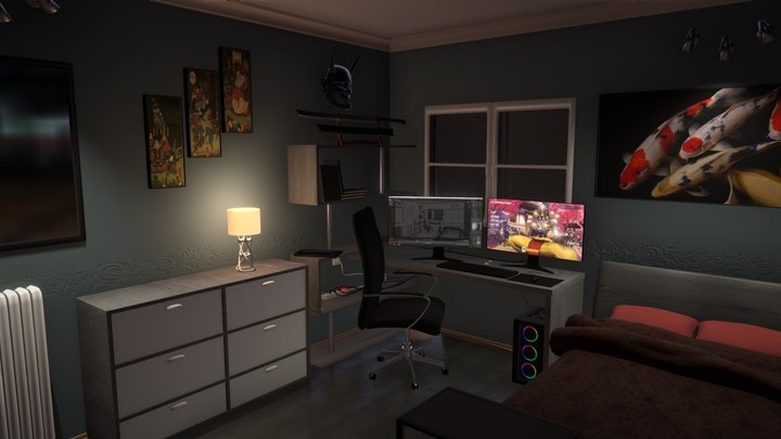 Room Visualization 3D Model