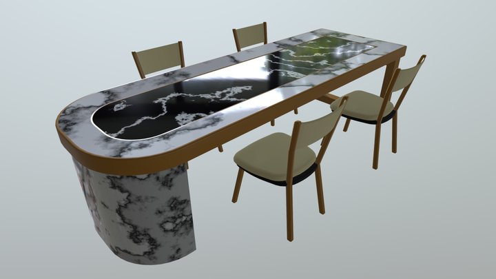 dining Table 3D Model