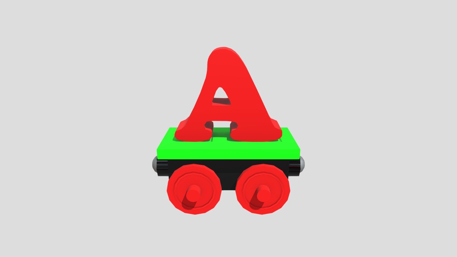 Wagon with Letter A