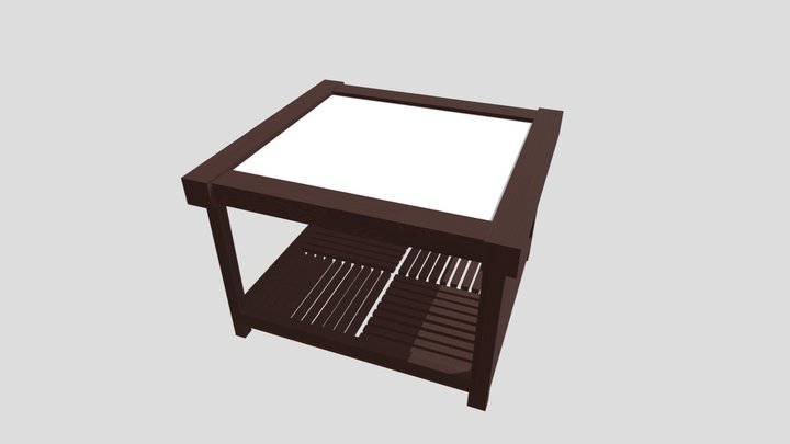 Table with window in the middle 3D Model