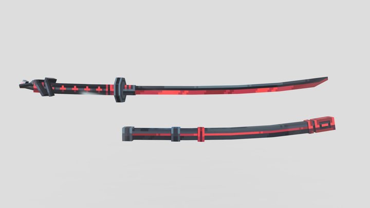 武士刀 3D Model