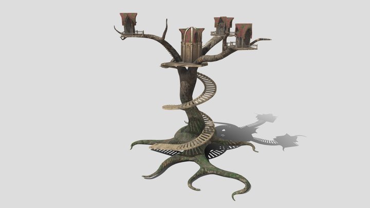 Elven treehouse (from Lord of the Rings) 3D Model