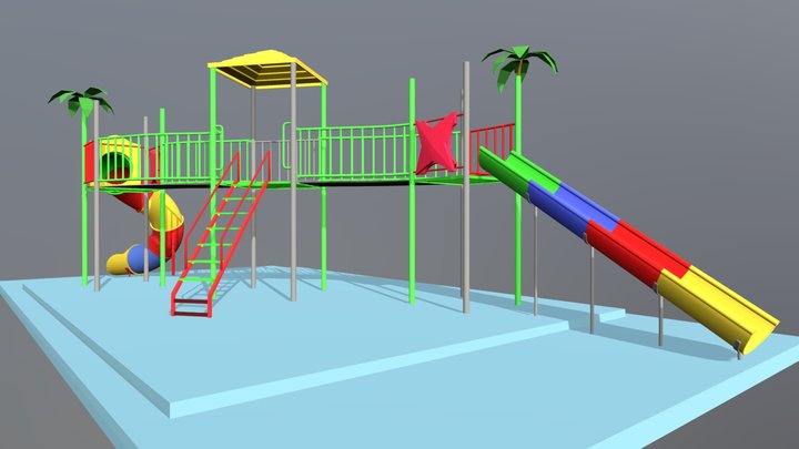 TOBOGAN ACUATICO 2 3D Model