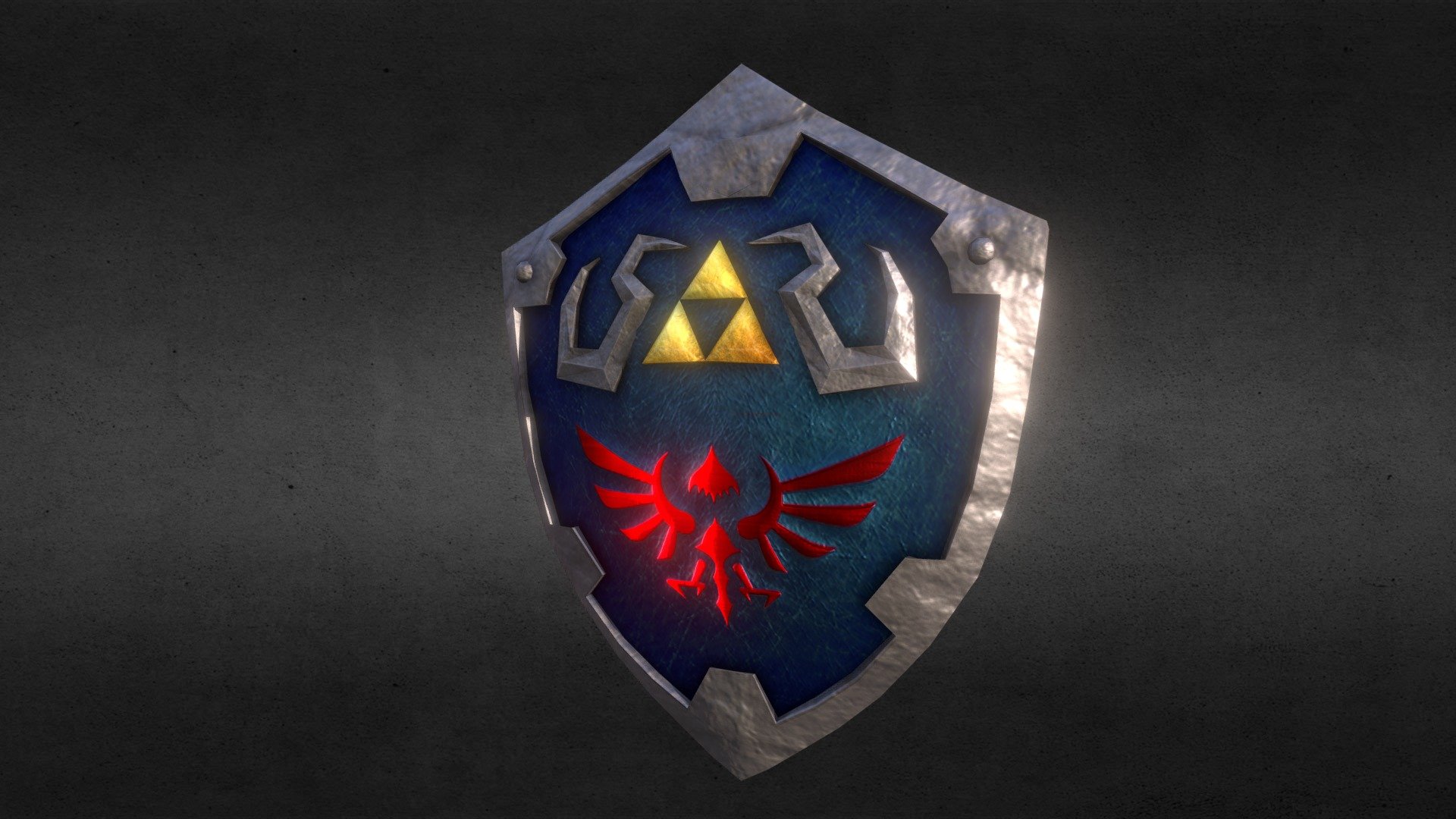 Hylian Shield Low Poly