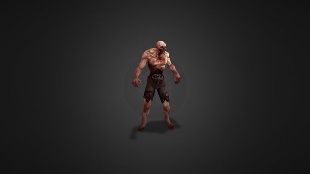 Crypt Zombie Mutant 3D Model