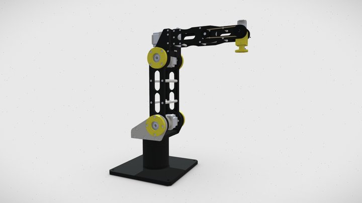 Brazo Robot Industrial 3D Model