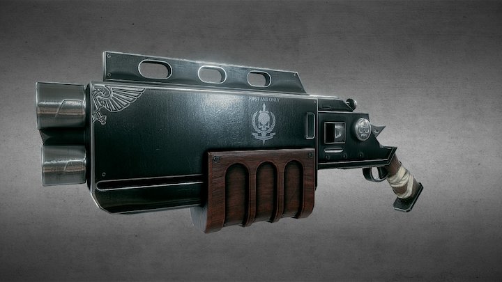 Warhammer 40K Shotgun 3D Model