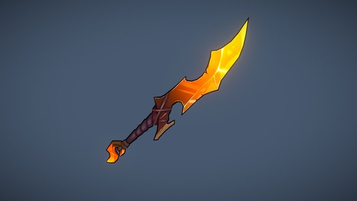 Flame Sword 3D Model
