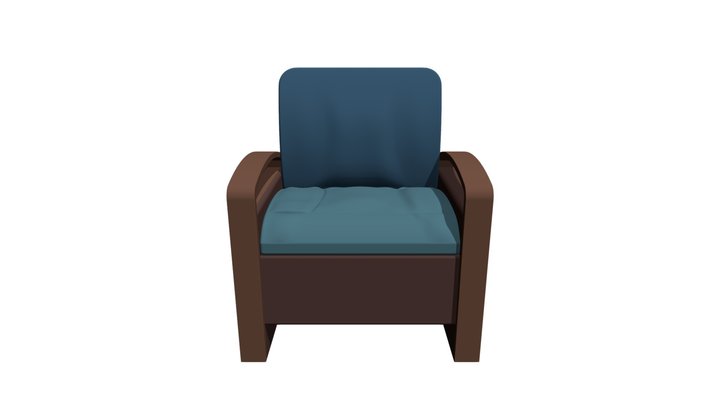 Lounge Chair With Storage 3D Model