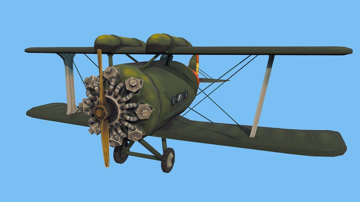 Game Art Assignment 1 - Plane 3D Model