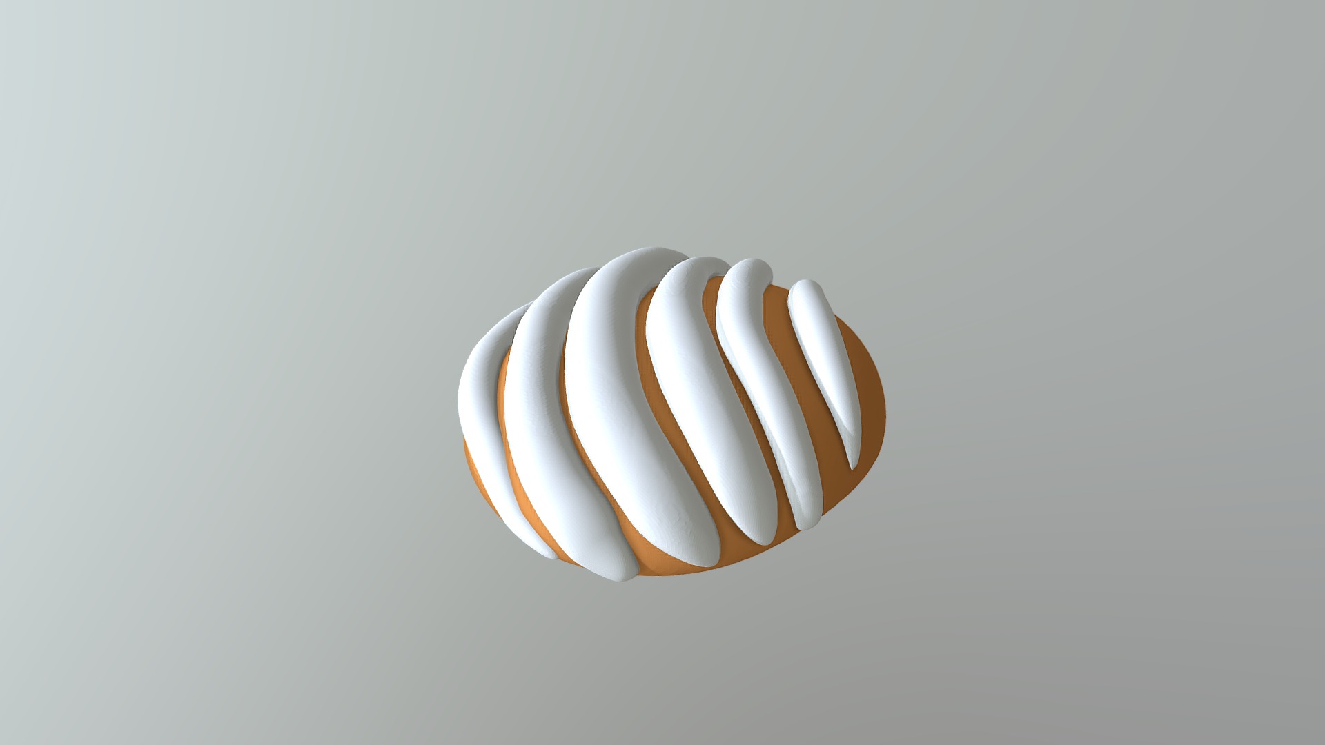 3D model Concha - This is a 3D model of the Concha. The 3D model is about a logo with a white background.