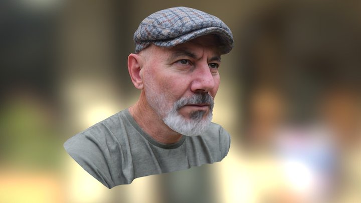 My bald father bust 3D Model