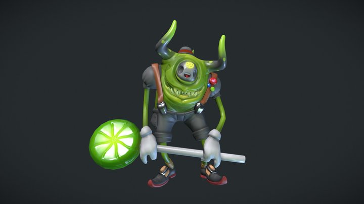 Green Monster 3D Model