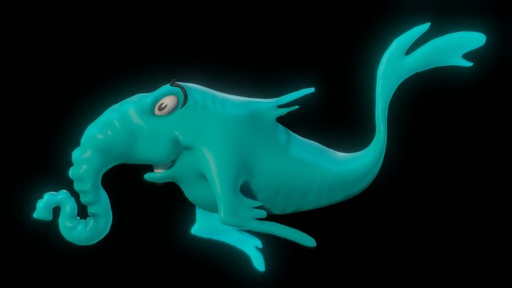 Dr. Seuss Elefish 3D Model