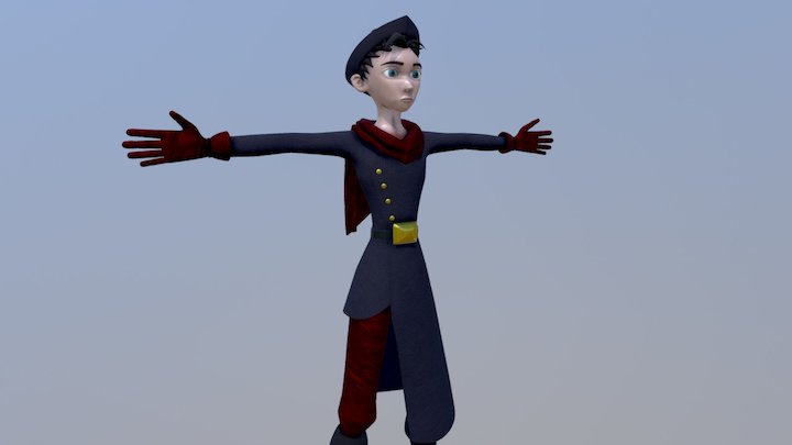 Cartoon Character - Tutorial Proyect 3D Model