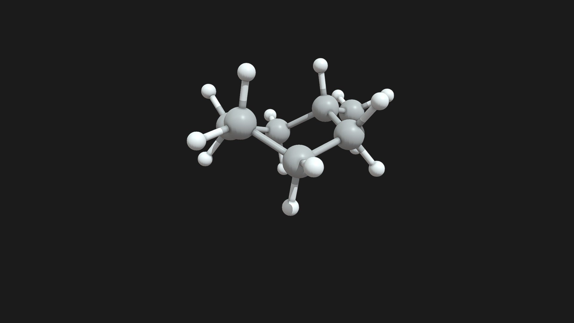 Methylcyclohexane twisting boat