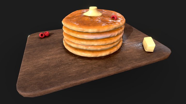 Pancakes PBR 3D Model