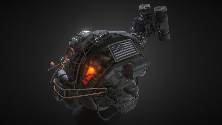 Helmet for ARMA 3 3D Model