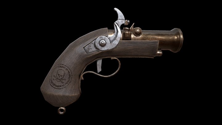 Gun Pirate 3D Model
