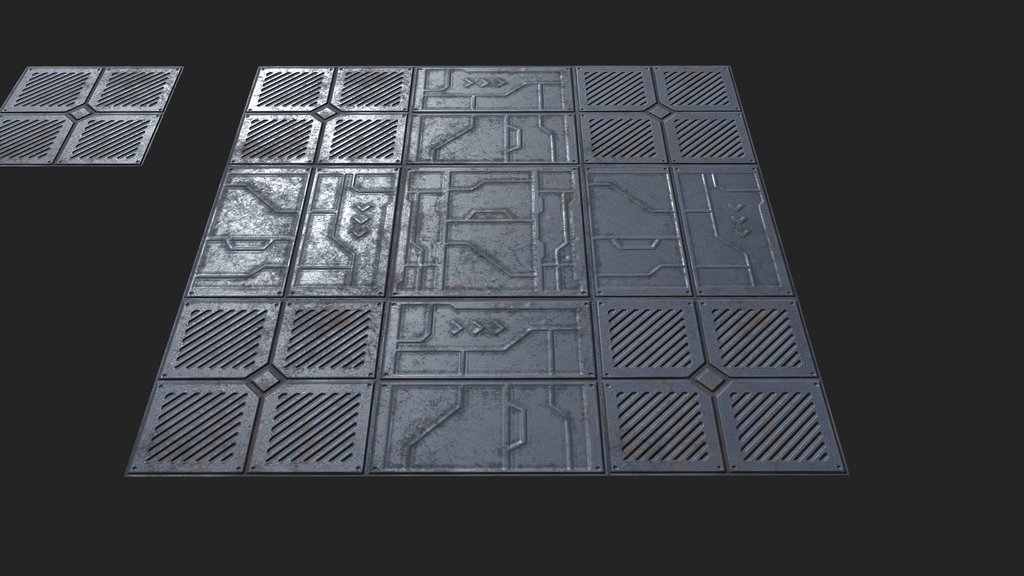 Sci-Fi modular floor tiles