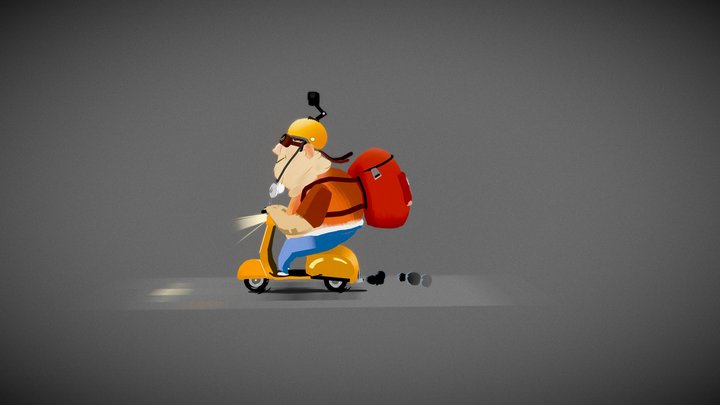 Fast Boy π΅π΄in Quill 3D Model
