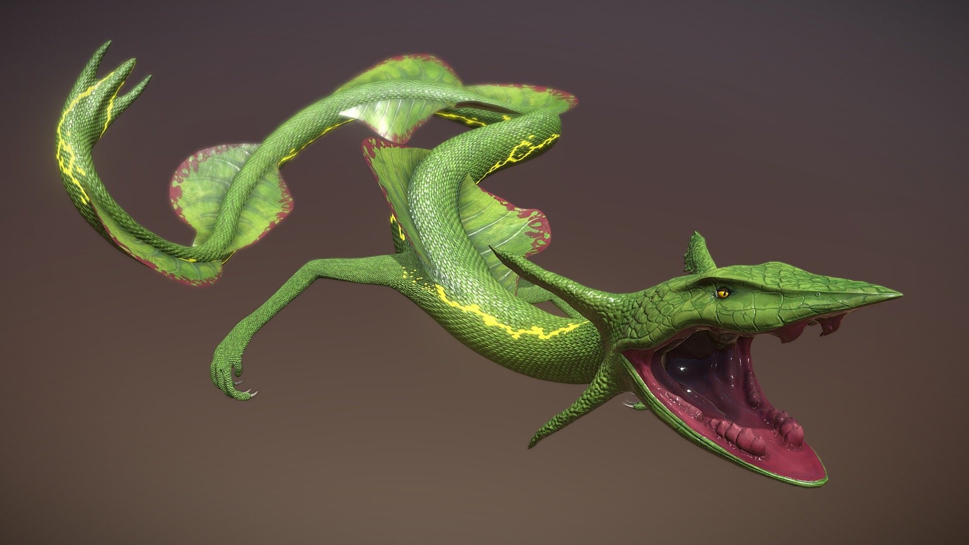 Realistic Rayquaza - 3D model by Chase Morello (@ChaosAnimations
