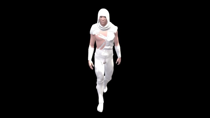 assassin walking 3D Model