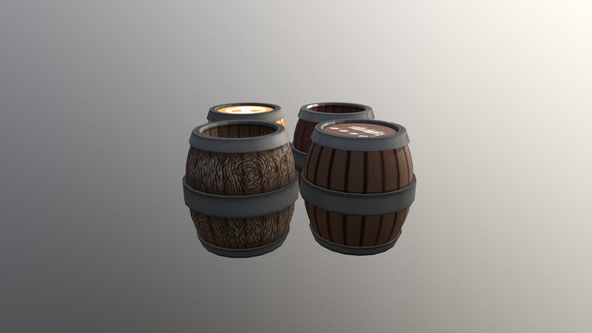 Group of Barrels