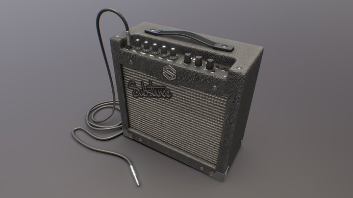 Substance Guitar Amp 3D Model